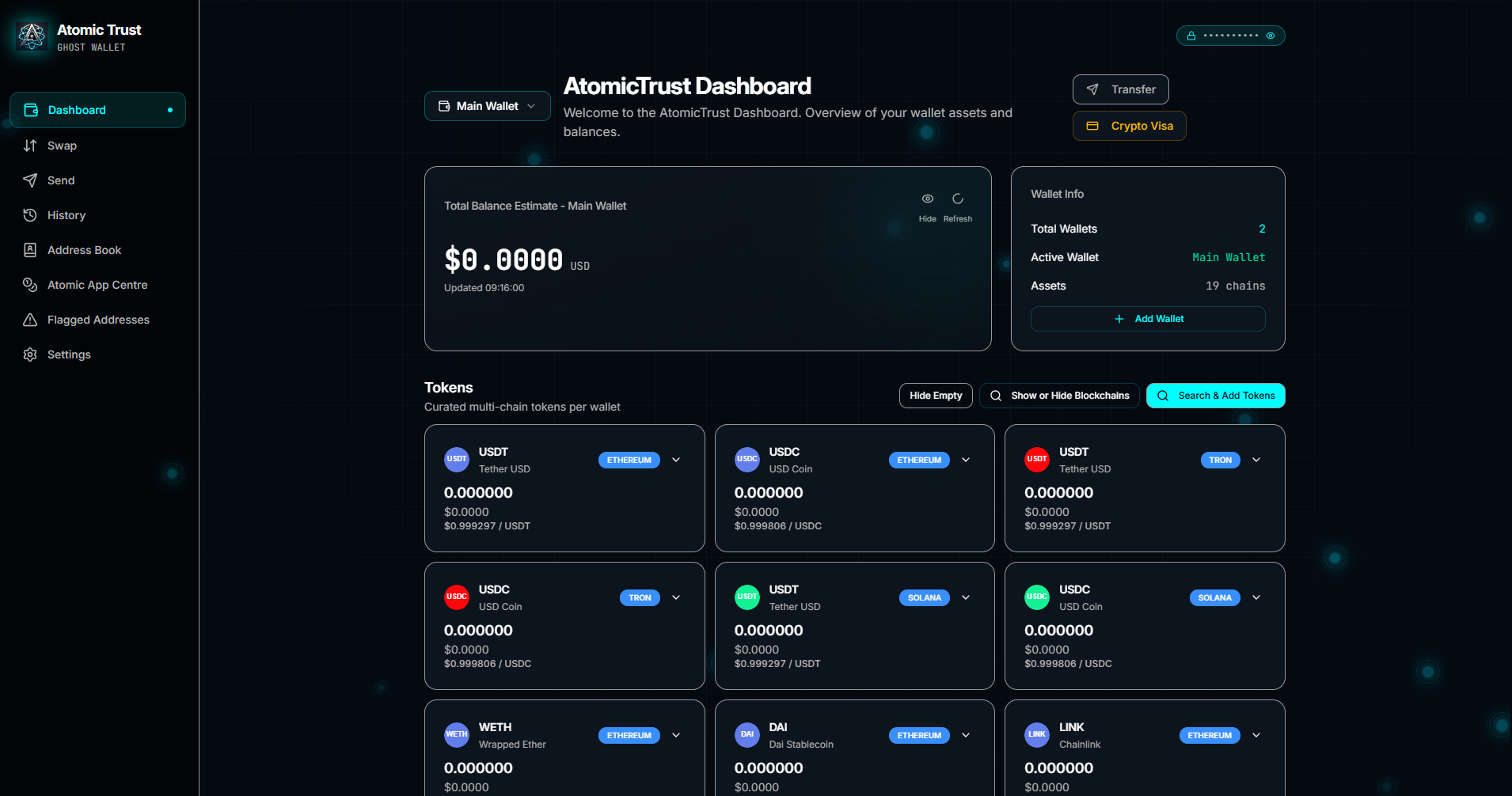 Ghost Tech Wallets AtomicTrust Ghost Wallet | Offline Hardware Crypto Wallet - Self ...