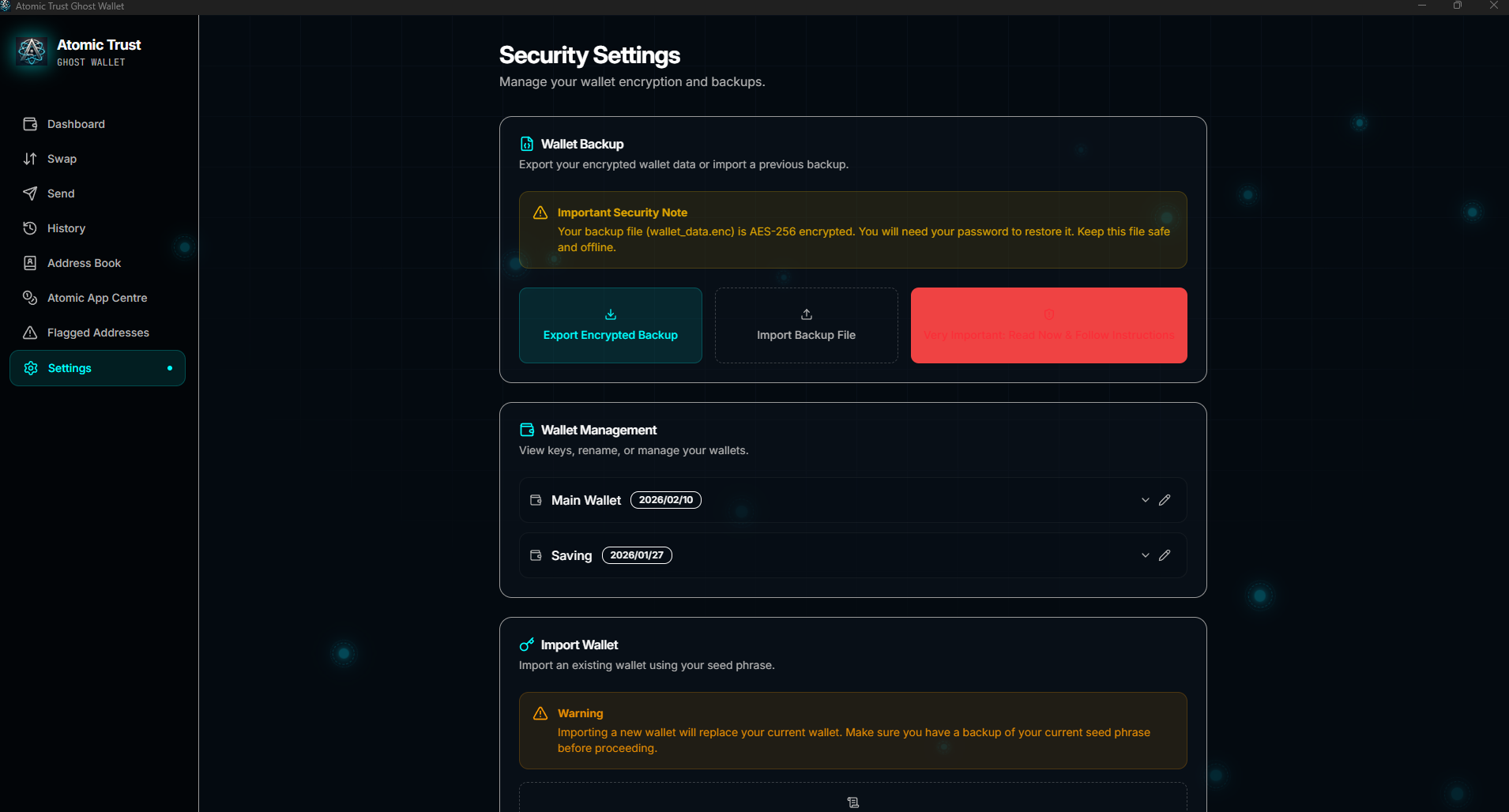 Ghost Tech Wallets AtomicTrust Ghost Wallet | Offline Hardware Crypto Wallet - Self ...